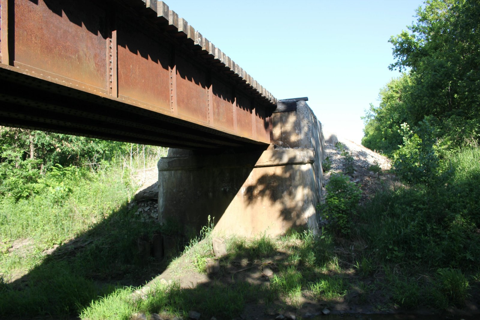 Looking west